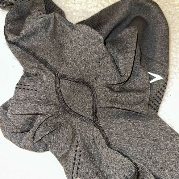 Gymshark Women’s Charcoal Heathered Gray 7/8 Ankle Size Small EUC - Picture 5 of 10